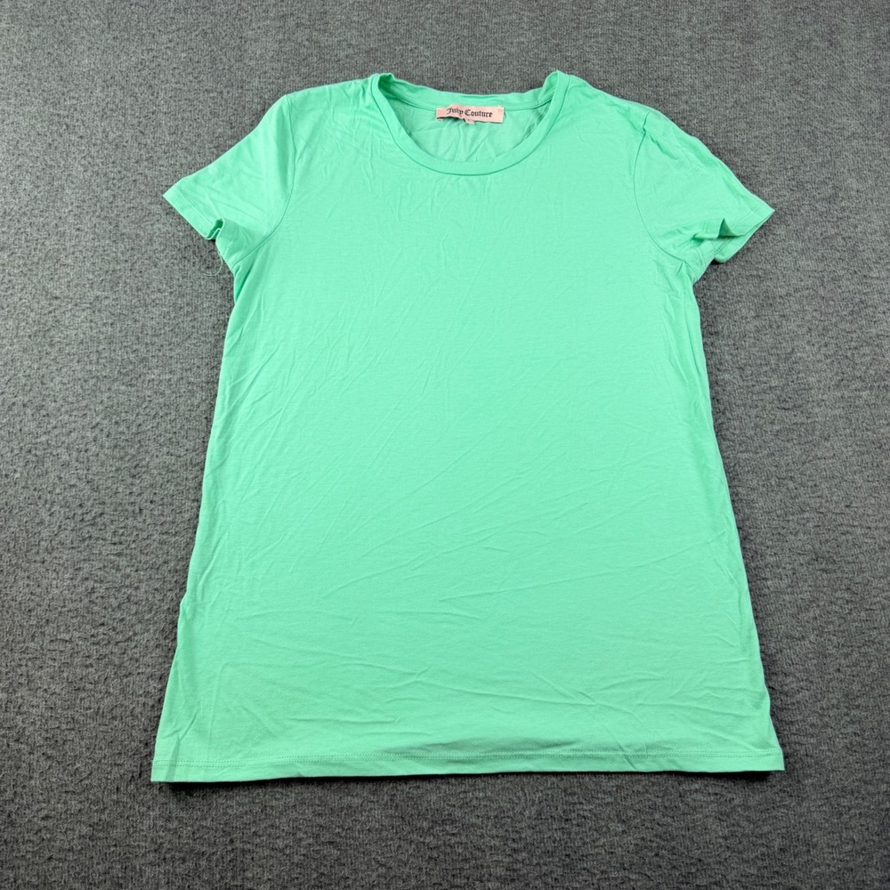 Juicy Couture Women's Size L‎ Large Short Sleeve Crew Neck T-Shirt Green